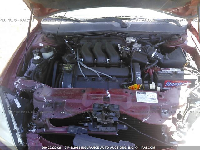 1FAFP55S02A123362 - 2002 FORD TAURUS SES RED photo 10
