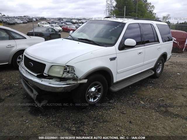 1FMRU17L4YLA05242 - 2000 FORD EXPEDITION EDDIE BAUER WHITE photo 2