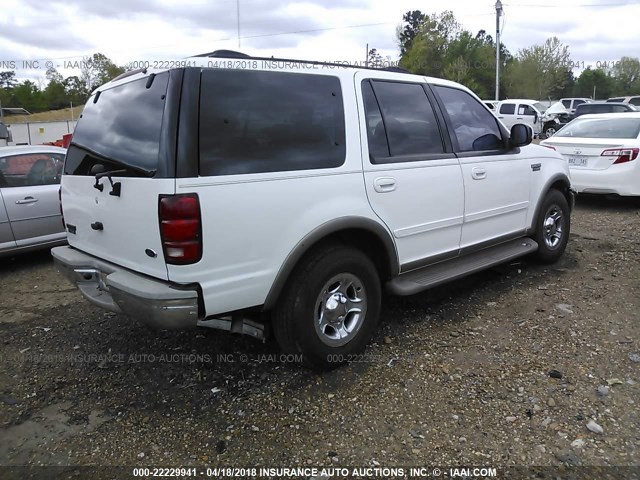 1FMRU17L4YLA05242 - 2000 FORD EXPEDITION EDDIE BAUER WHITE photo 4