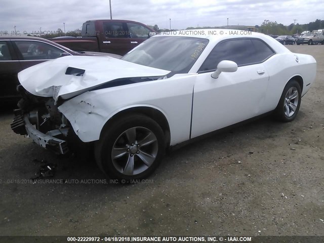 2C3CDZAG9FH901071 - 2015 DODGE CHALLENGER SXT WHITE photo 2