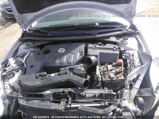 1N4AL2AP1CC172890 - 2012 NISSAN ALTIMA S SILVER photo 10