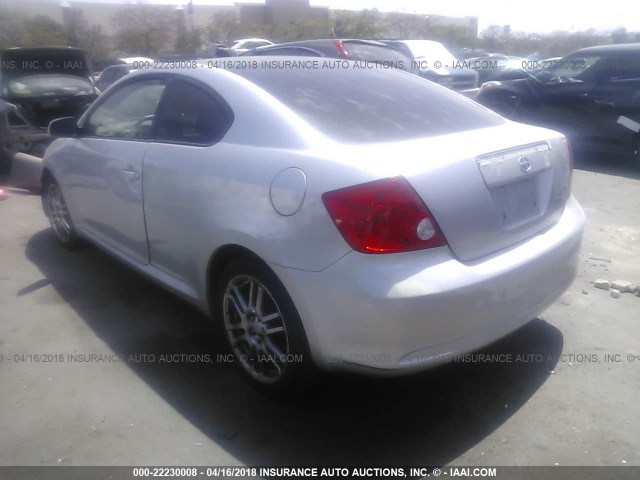 JTKDE177650015727 - 2005 TOYOTA SCION TC 银色 照片 3