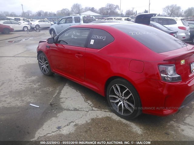 JTKJF5C76F3094135 - 2015 TOYOTA SCION TC 红色 照片 3