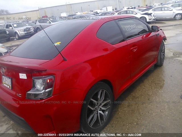 JTKJF5C76F3094135 - 2015 TOYOTA SCION TC 红色 照片 4