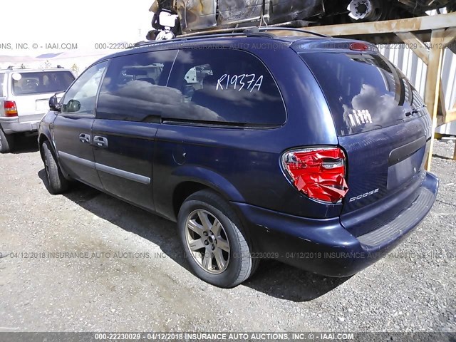 1D4GP24R46B587124 - 2006 DODGE GRAND CARAVAN SE BLUE photo 3