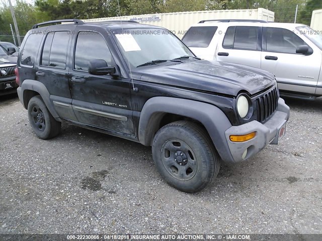 1J4GL48K12W202083 - 2002 JEEP LIBERTY SPORT 黑色 照片 1