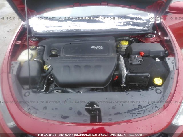 1C3CDFBA3DD337159 - 2013 DODGE DART SXT RED photo 10