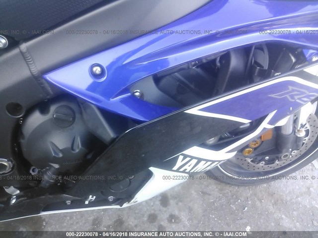 JYARJ16E6DA029849 - 2013 YAMAHA YZFR6 BLUE photo 8