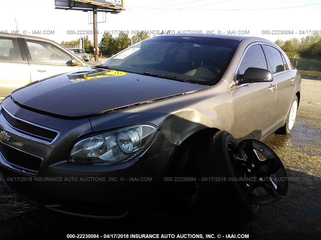 1G1ZA5E08AF112840 - 2010 CHEVROLET MALIBU LS 棕色 照片 2