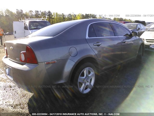 1G1ZA5E08AF112840 - 2010 CHEVROLET MALIBU LS 棕色 照片 4