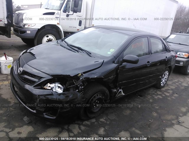 2T1BU4EE4CC816535 - 2012 TOYOTA COROLLA S/LE BLACK photo 2