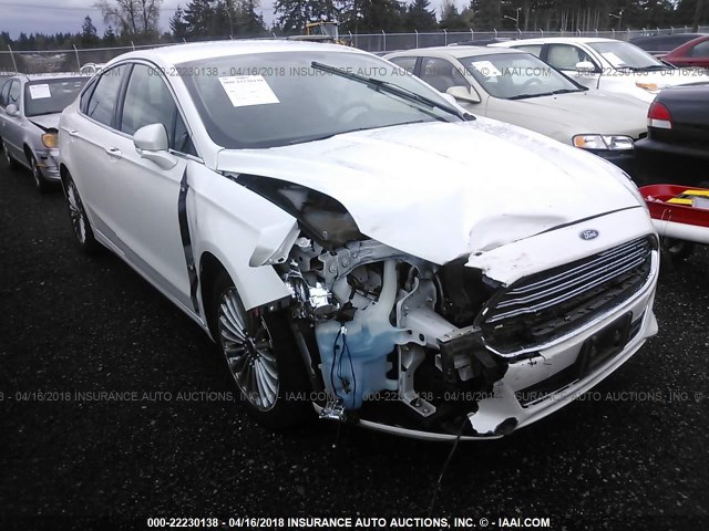 3FA6P0K94GR124354 - 2016 FORD FUSION TITANIUM WHITE photo 1