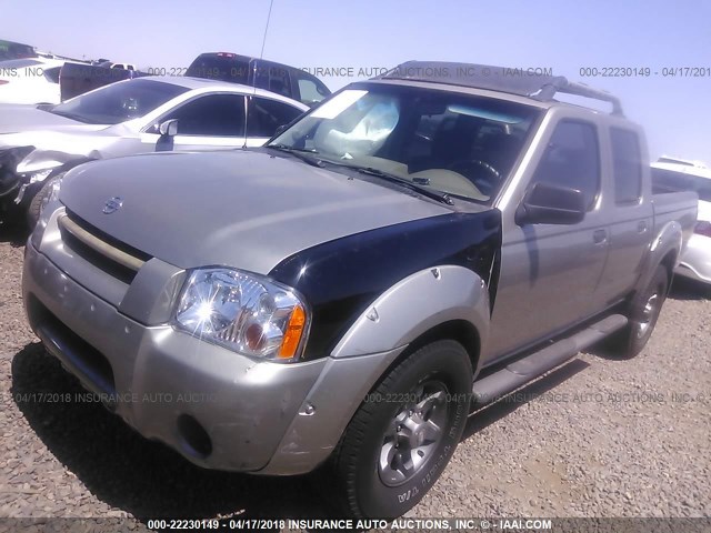 1N6ED27T13C402860 - 2003 NISSAN FRONTIER CREW CAB XE/CREW CAB SE BROWN photo 2