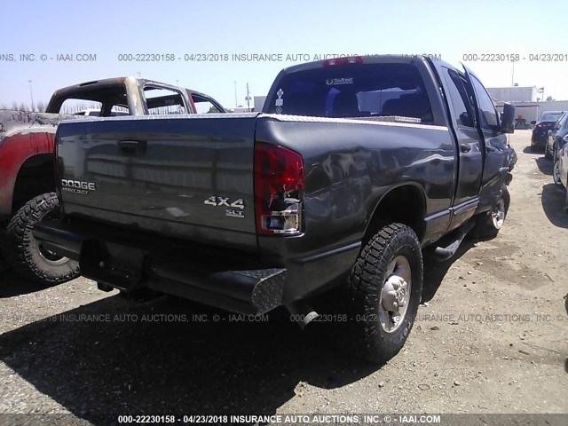 3D7KU28CX4G139857 - 2004 DODGE RAM 2500 ST/SLT 灰色 照片 4