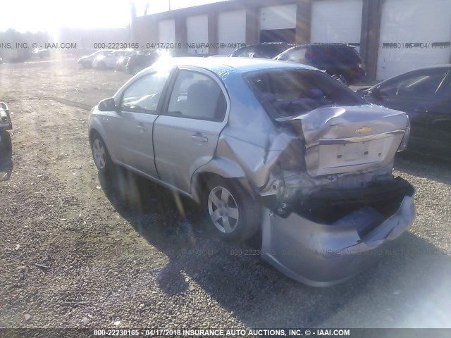 KL1TD56E69B346872 - 2009 CHEVROLET AVEO LS/LT 灰色 照片 3