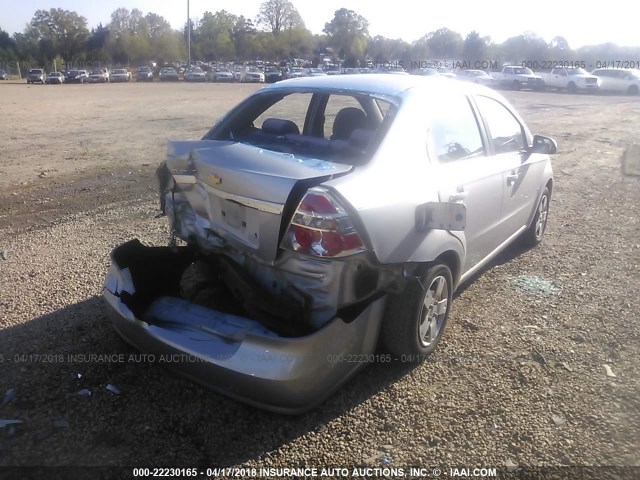 KL1TD56E69B346872 - 2009 CHEVROLET AVEO LS/LT 灰色 照片 4