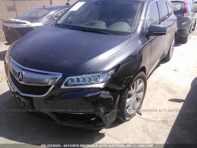 5FRYD4H99GB042274 - 2016 ACURA MDX ADVANCE GRAY photo 2