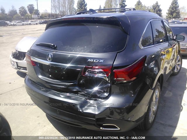 5FRYD4H99GB042274 - 2016 ACURA MDX ADVANCE GRAY photo 4