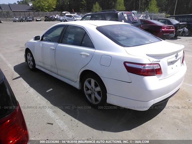 4T1BE46K57U650385 - 2007 TOYOTA CAMRY NEW GENERAT CE/LE/XLE/SE WHITE photo 3