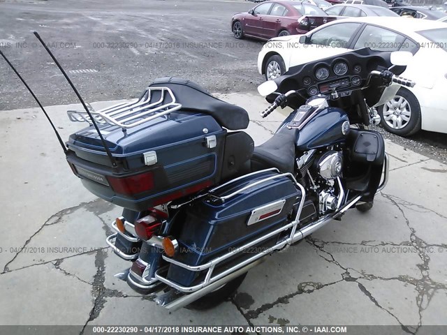 1HD1FCW161Y661182 - 2001 HARLEY-DAVIDSON FLHTCUI BLUE photo 4