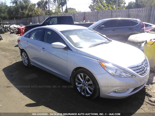 5NPEC4AC1CH451359 - 2012 HYUNDAI SONATA SE/LIMITED SILVER photo 1