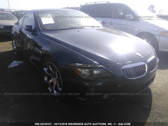 WBAEH13507CR52126 - 2007 BMW 650 I BLACK photo 1