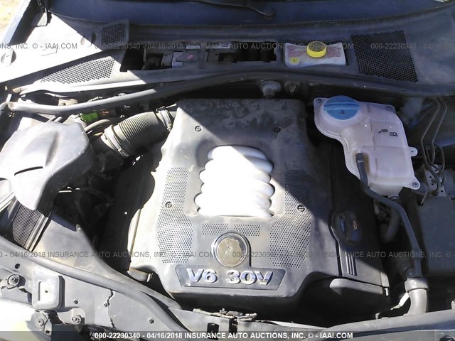 WVWRU63B05E040939 - 2005 VOLKSWAGEN PASSAT GLX 黑色 照片 10