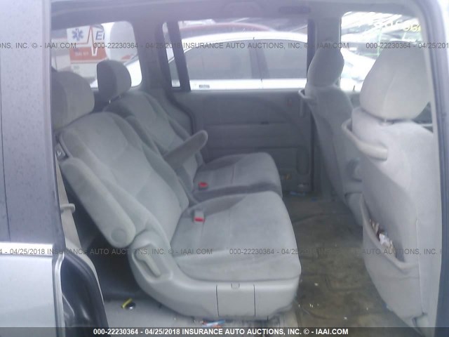 5FNRL38227B002205 - 2007 HONDA ODYSSEY LX GRAY photo 8