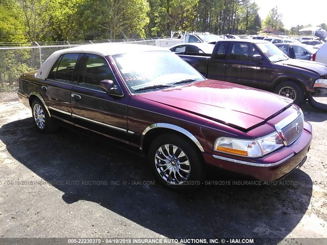 2MEFM74W15X618361 - 2005 MERCURY GRAND MARQUIS GS MAROON photo 1