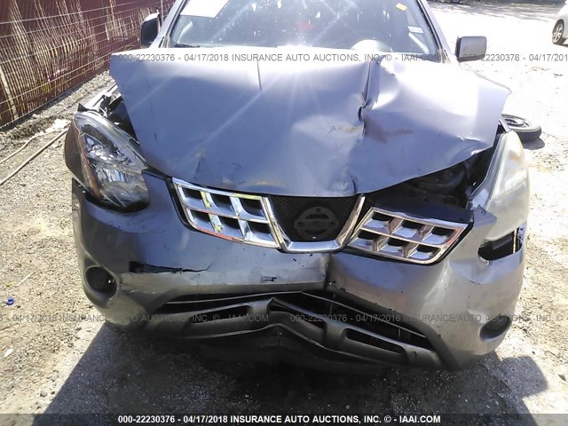 JN8AS5MT0BW575820 - 2011 NISSAN ROGUE S/SV/KROM SILVER photo 6