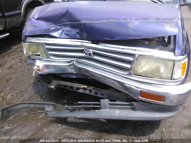 JT4TN14D2W0040882 - 1998 TOYOTA T100 XTRACAB SR5 PURPLE photo 6