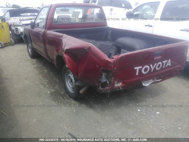 4TARN81AXPZ083064 - 1993 TOYOTA PICKUP 1/2 TON SHORT WHEELBASE STB RED photo 6