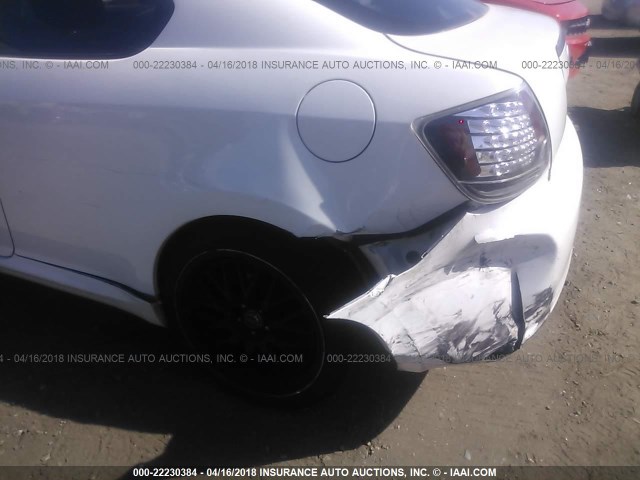 JTKDE177970210806 - 2007 TOYOTA SCION TC 白色 照片 6