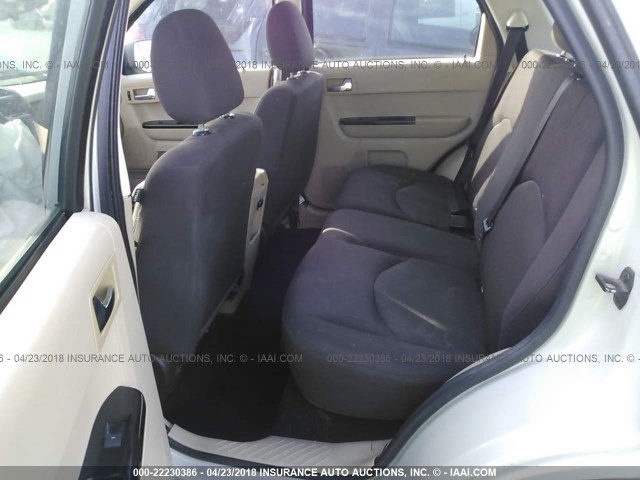 4F2CZ02Z28KM08739 - 2008 MAZDA TRIBUTE I BEIGE photo 8