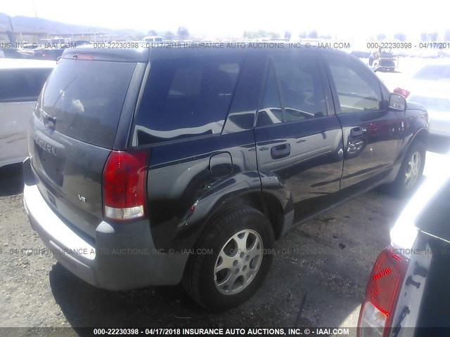 5GZCZ53B43S873349 - 2003 SATURN VUE BLACK photo 4