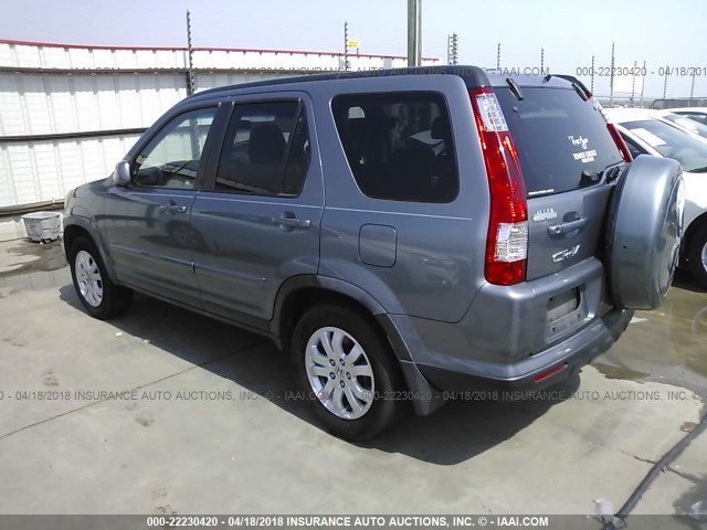 JHLRD78985C021775 - 2005 HONDA CR-V SE/EX GRAY photo 3