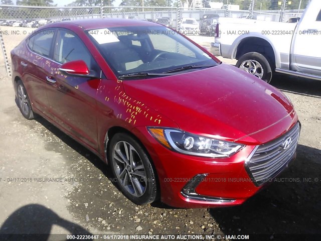 5NPD84LF9HH067163 - 2017 HYUNDAI ELANTRA SE/VALUE/LIMITED RED photo 1