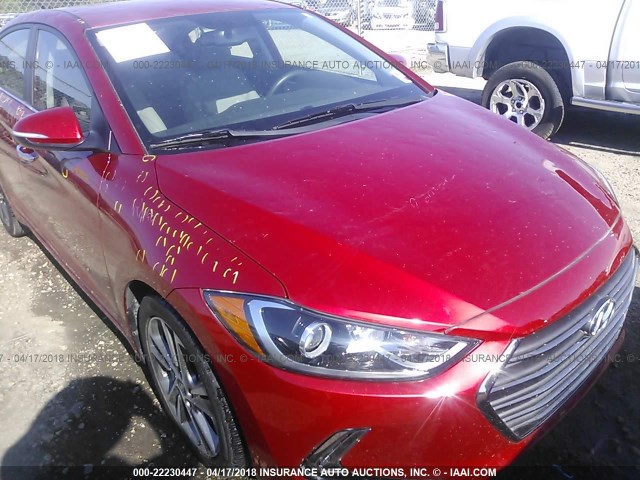 5NPD84LF9HH067163 - 2017 HYUNDAI ELANTRA SE/VALUE/LIMITED RED photo 6