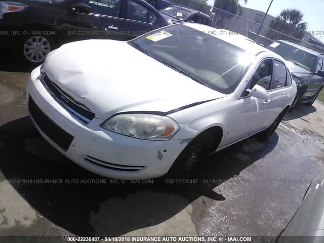 2G1WS553589252096 - 2008 CHEVROLET IMPALA POLICE WHITE photo 2