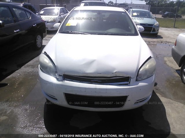 2G1WS553589252096 - 2008 CHEVROLET IMPALA POLICE WHITE photo 6