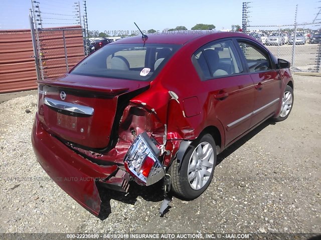 3N1AB6AP7CL666327 - 2012 NISSAN SENTRA 2.0/2.0S/SR/2.0SL RED photo 6