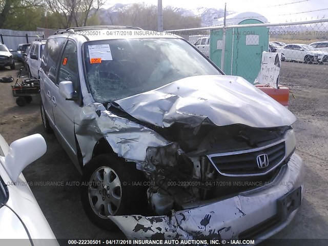 5FNRL18034B017343 - 2004 HONDA ODYSSEY EXL ვერცხლისფერი ფოტო 1