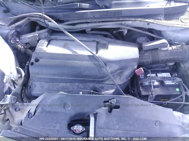 5FNRL18034B017343 - 2004 HONDA ODYSSEY EXL ვერცხლისფერი ფოტო 10