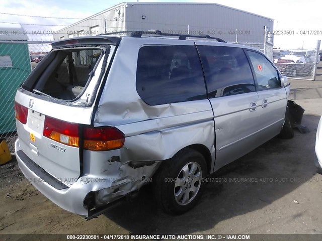 5FNRL18034B017343 - 2004 HONDA ODYSSEY EXL ვერცხლისფერი ფოტო 4