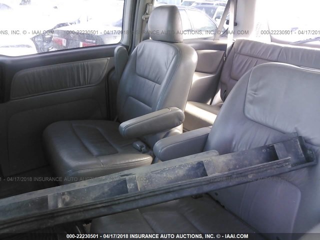 5FNRL18034B017343 - 2004 HONDA ODYSSEY EXL SILVER photo 8