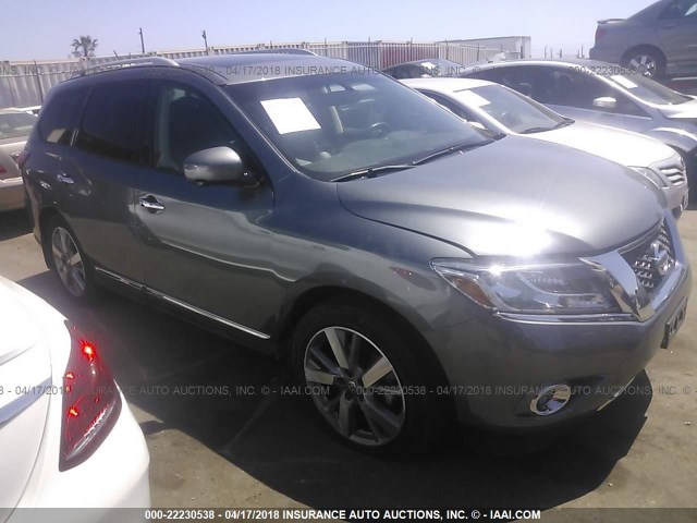 5N1AR2MN8GC618795 - 2016 NISSAN PATHFINDER S/SV/SL/PLATINUM 灰色 照片 1