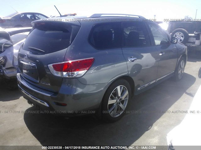 5N1AR2MN8GC618795 - 2016 NISSAN PATHFINDER S/SV/SL/PLATINUM 灰色 照片 4