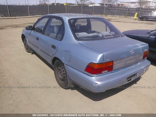 JT2AE09E4P0020906 - 1993 TOYOTA COROLLA LE/DX Light Blue photo 3