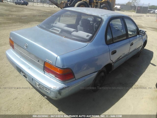 JT2AE09E4P0020906 - 1993 TOYOTA COROLLA LE/DX Light Blue photo 4