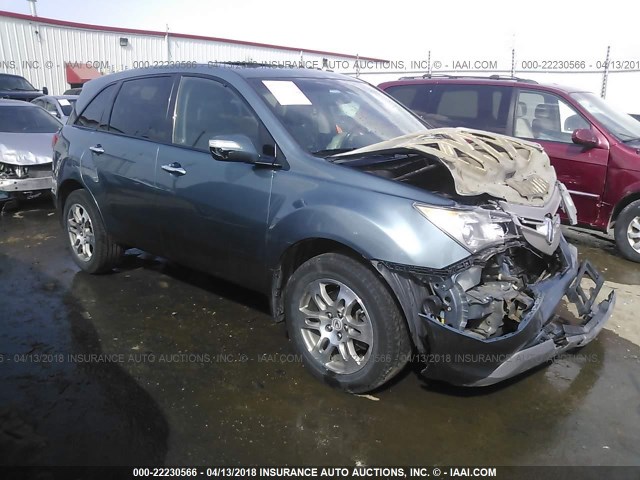 2HNYD28398H510351 - 2008 ACURA MDX TECHNOLOGY BLUE photo 1